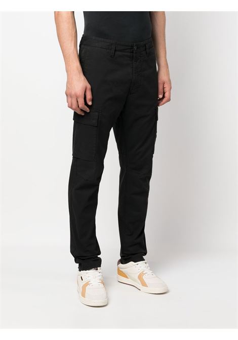 pantaloni 3100031 stretch uomo neri STONE ISLAND | L1S15 3100032 S0A10V0029